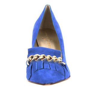 Ivanka Trump Dinah Blue Suede Leather Loafer Pumps